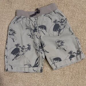 Batman Themed Gray Kids Shorts
